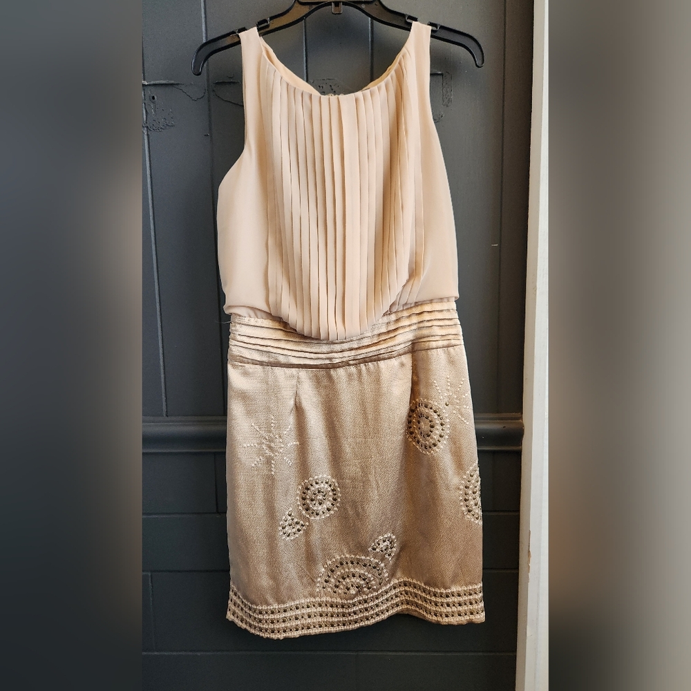 Vince Camuto Pleated Bodice Dress